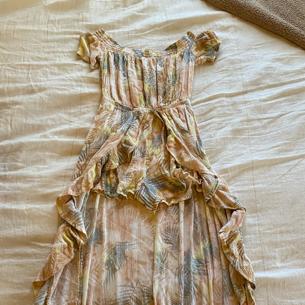 Cute high low girls romper